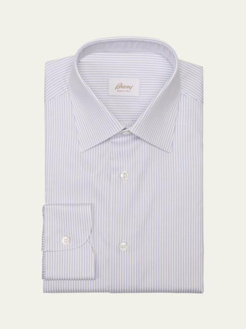 Men's Cotton Multi-Stripe Dress Shirt