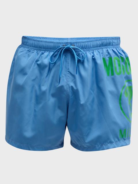 Moschino Men's Swim Shorts with Side Logo