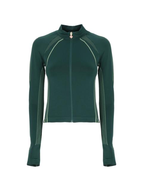 CASABLANCA logo-pendant zip-up track jacket