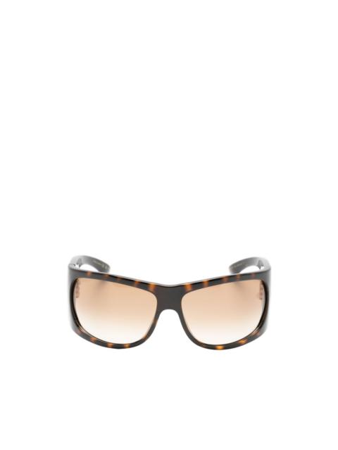 GUCCI Double G tortoiseshell-effect sunglasses