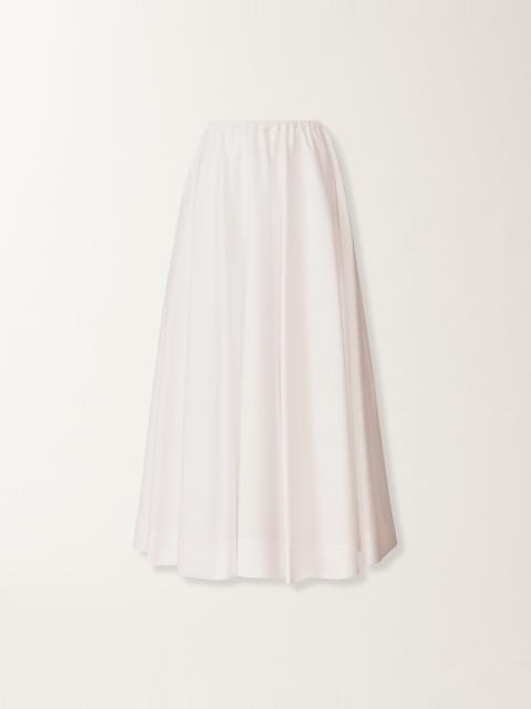FABIANA FILIPPI Wide skirt in optic white poplin