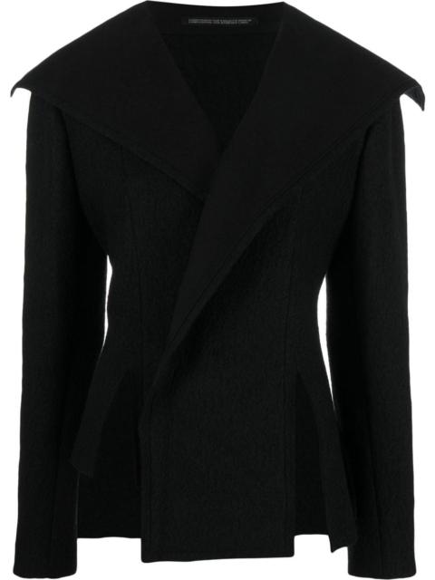 Yohji Yamamoto sailor-collar slit-detail jacket