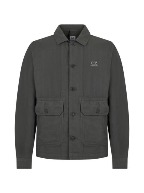 C.P. Company flap-pocket button overshirt
