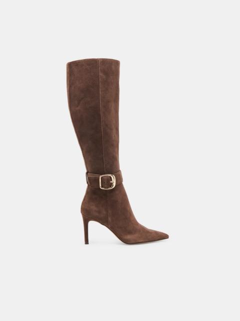 dolce vita KINZY WIDE CALF BOOTS DK BROWN SUEDE