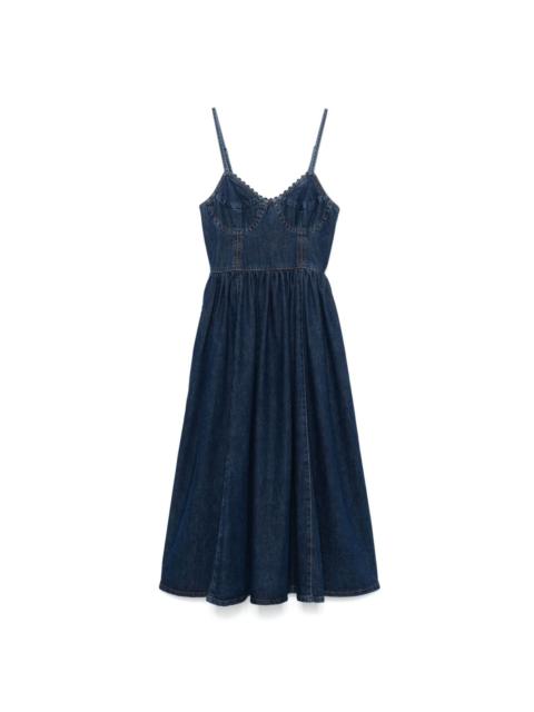 Sandro denim midi dress