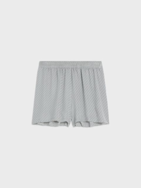 CELINE SHORTS IN SHINY MATTE SILK