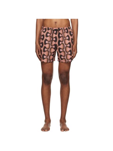 Dries Van Noten Pink Printed Swim Shorts