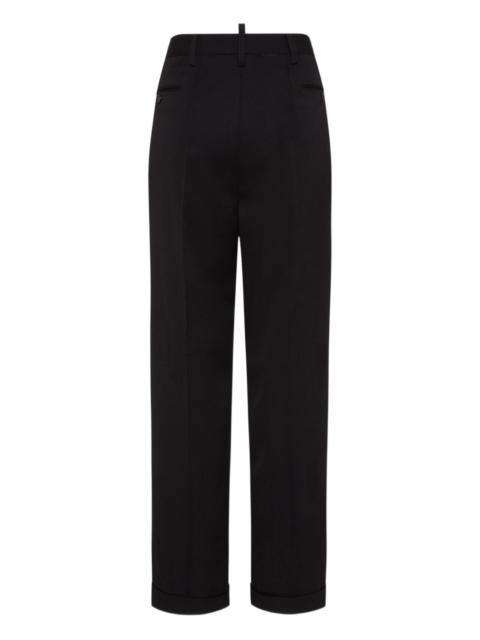 DSQUARED2 high-rise straight-leg trousers