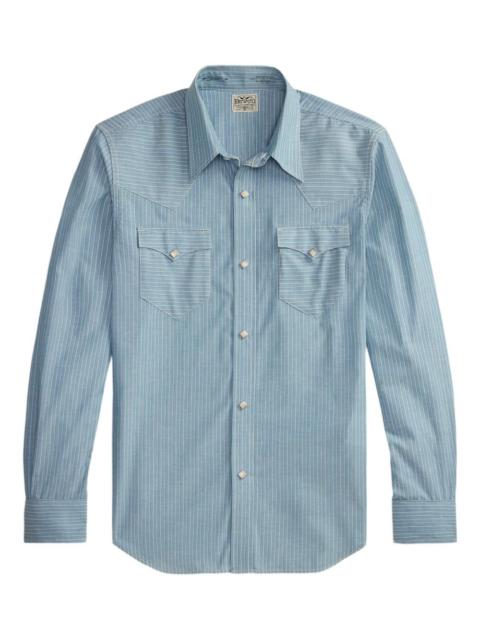 RRL by Ralph Lauren striped chest-pocket shirt