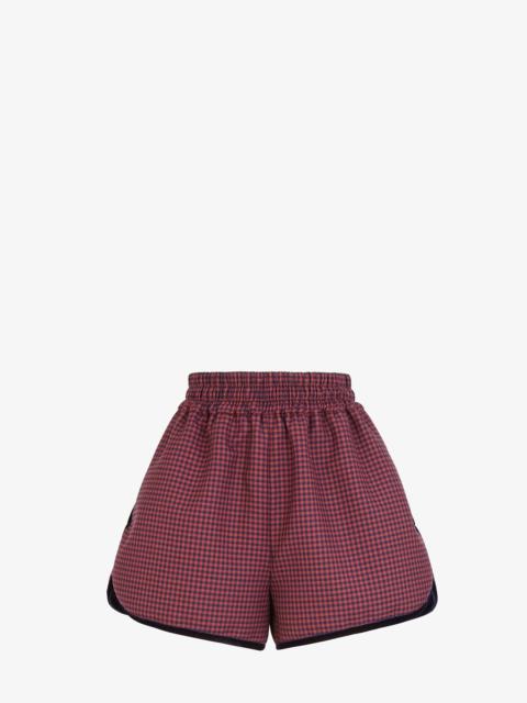 FENDI Check wool shorts