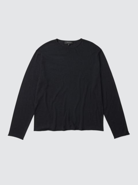 Reid Knit Merino Long Sleeve Tee
Mercerized Wool Blend T-Shirt