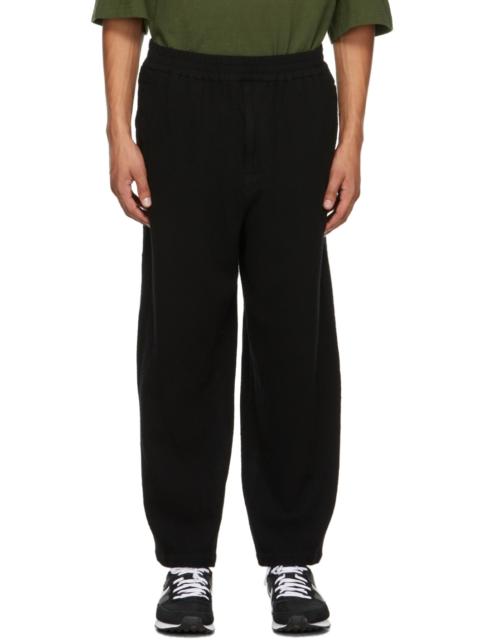 UNDERCOVER Black Wool Elastic Waist Trousers