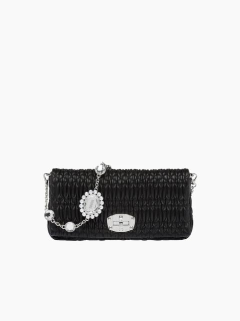 Miu Miu Miu Miu Iconic Crystal Cloqué Nappa leather bag