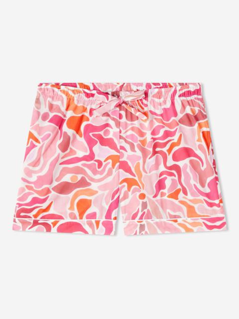 Derek Rose Women's Lounge Shorts Ledbury 61 Cotton Batiste Pink