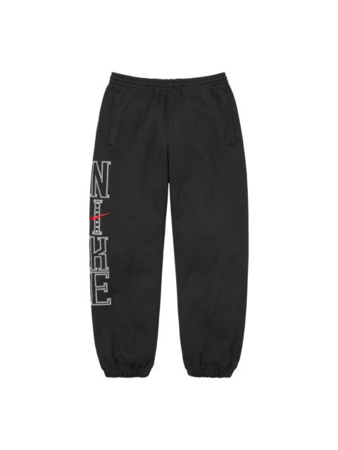 Supreme x Nike Sweatpants 'Black White' SUP-SS24-165