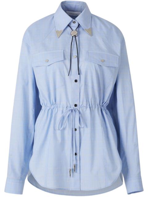 rabanne drawstring-waist shirt