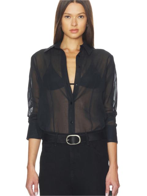 Cotton Organza Fitted Shirt