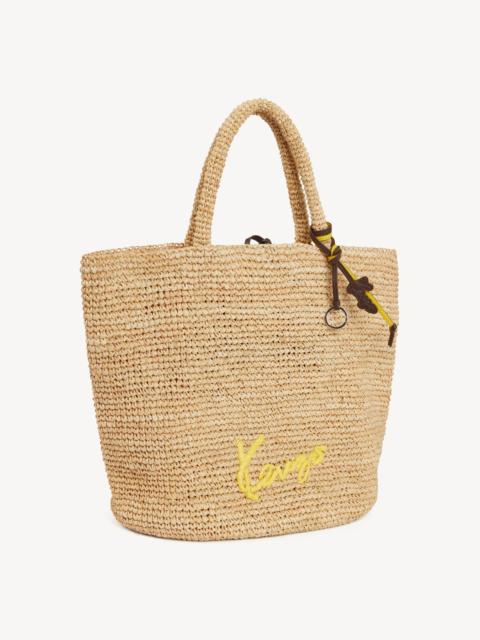KENZO Large basket in raffia