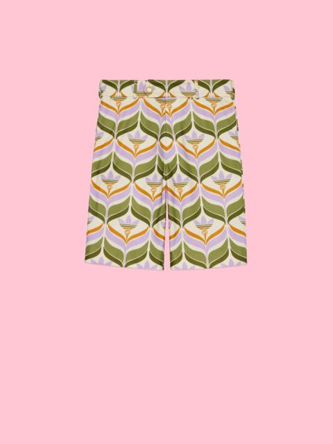 adidas x Gucci Trefoil print shorts