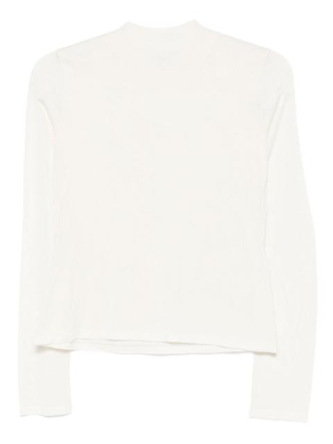 Max Mara long-sleeve silk T-shirt