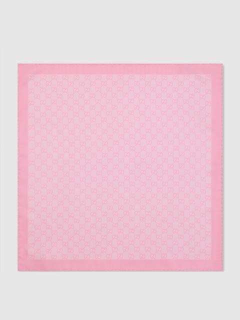 GUCCI Printed silk twill carré