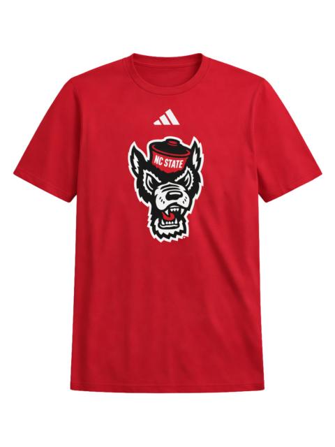 adidas NCAA Wolfpack Primary Logo Pre-Game T-Shirt "Red" TMPWRD NCNCS7