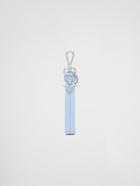 Prada Woven nylon tape keychain