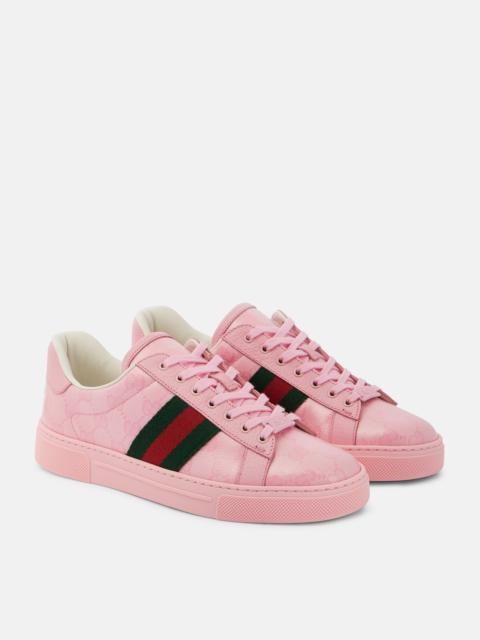 GUCCI Ace GG Crystal canvas sneakers
