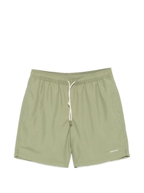 Barbour Staple logo-embroidered drawstring swim shorts