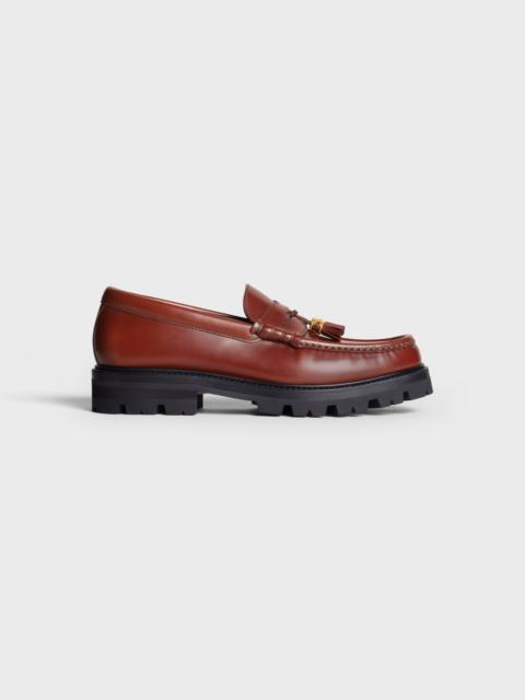 CELINE CELINE MARGARET LOAFER WITH TASSELS in POLISHED BULL