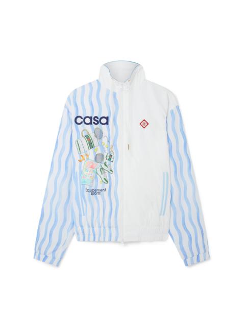 【CASABLANCA】LOOPBACK EQUIPEMENT SPORTIF スウェット CASABLANCA Equipement Sportif Sweatshirt White - Wrong Weather