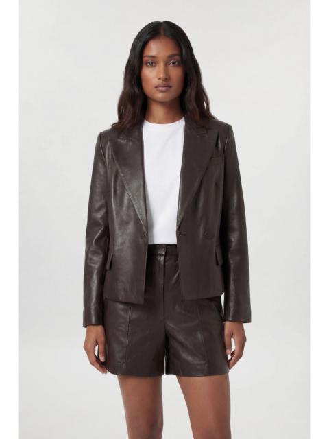 KAREN MILLEN Leather Tailored Blazer