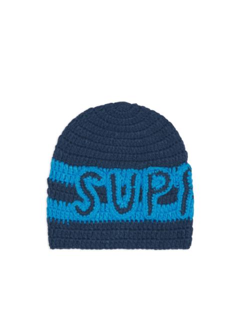 Supreme logo beanie