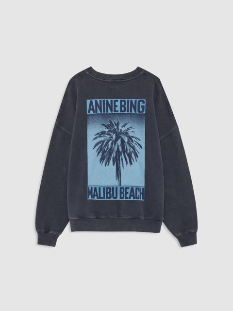 ANINE BING Miles Sweatshirt Palm - Washed Black