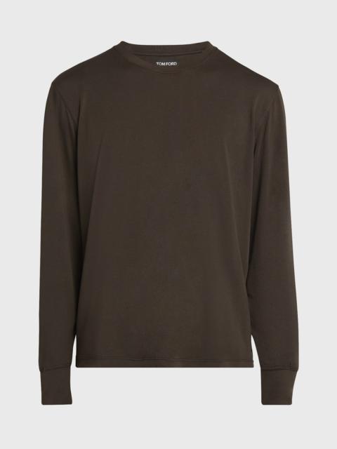 TOM FORD Men's Lyocell-Cotton Crewneck T-Shirt