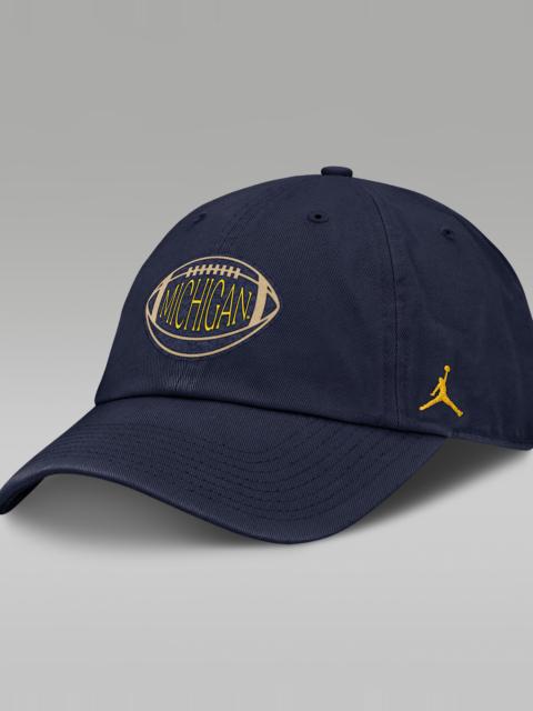 Jordan Michigan Campus Prep Football Club Men's Jordan Brand College Adjustable Hat