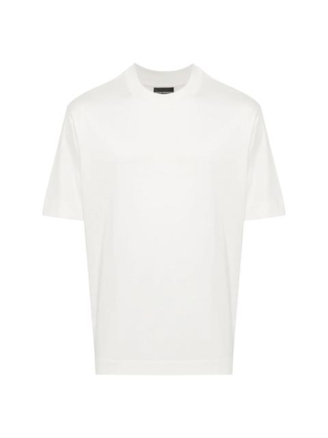 EMPORIO ARMANI rubberised-logo cotton T-shirt