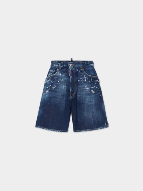 DSQUARED2 DARK RODEO WASH ELASTIC BOXER SHORTS