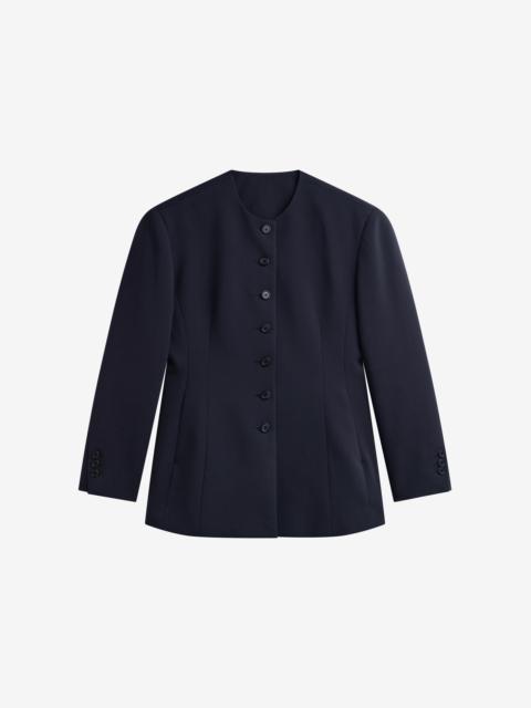 The Frankie Shop Chesnay Collarless Blazer - Navy
