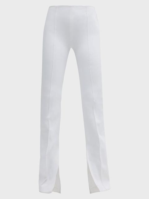 ADAM LIPPES Neoprene Slit-Cuff Flare Pants