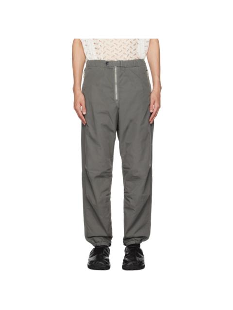 Gray Elasticized Trousers