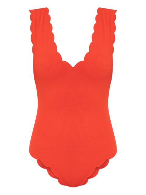 MARYSIA Charelston scallop-trim swimsuit