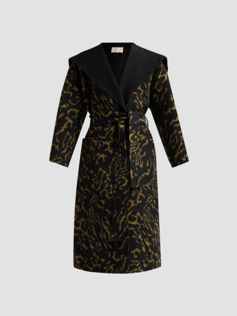 ULLA JOHNSON Women's Rory Wool-Blend Belted Coat - Amber