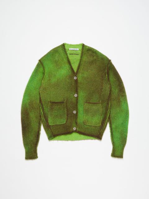 Acne Studios Cardigan sprayed finish - Bright Green