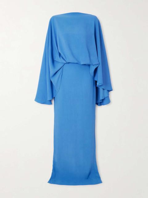 Taller Marmo Eolia layered crepe gown