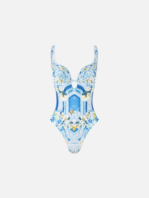 CAMILLA CONTINUOUS UNDERWIRE ONE PIECE WITH KEYHOLE