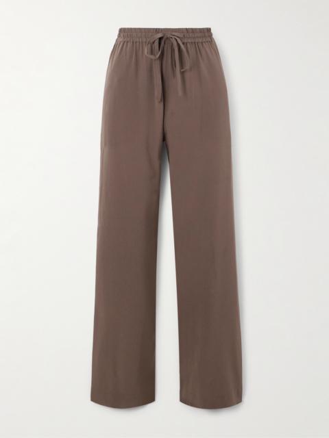 MATTEAU Silk Crepe De Chine Track Pants