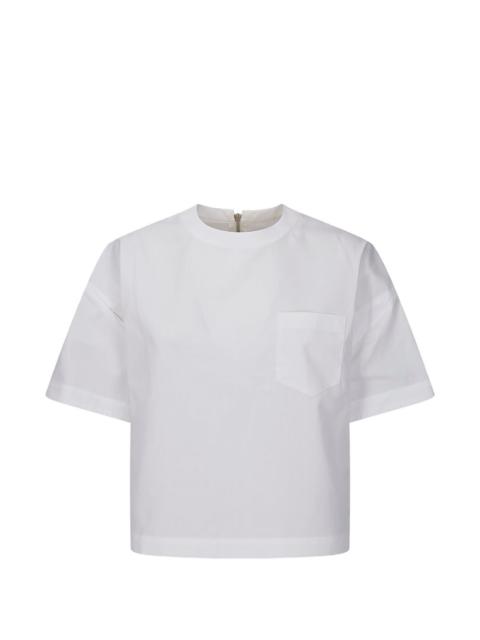 sacai crew-neck blouse
