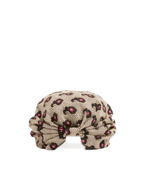 Valentino printed silk turban