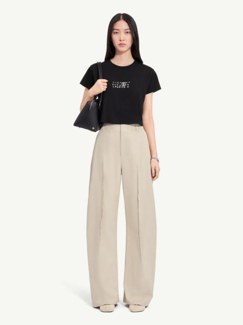 MM6 Maison Margiela Flipped-print overdyed T-shirt